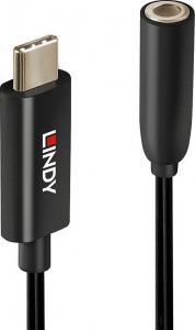 Adapter USB Lindy 35629 USB-C - Jack 3.5mm Czarny 1