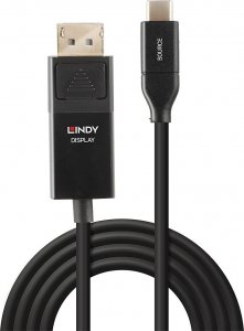 Kabel USB Lindy USB-C - DisplayPort 3 m Czarny (43303) 2