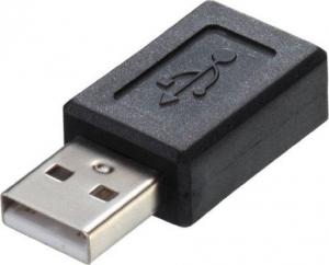 Adapter USB Lindy 71236 microUSB - USB Czarny 1
