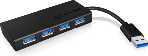 HUB USB Icy Box 4x USB-A 3.0 (IB-AC6104-B) 3