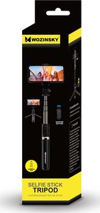 Selfie stick Wozinsky Wozinsky Selfie Stick Tripod teleskopowy statyw kijek do zdjęć + pilot Bluetooth czarny (WSSTK-01-BK) 5