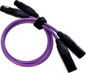 Kabel Melodika XLR x2 - XLR x2 0.75m fioletowy 4