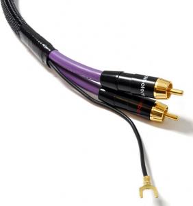 Kabel Melodika RCA (Cinch) x2 + Widły - RCA (Cinch) x2 + Widły 2.5m fioletowy 3