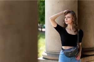 Paolo Peruzzi DAMSKA SASZETKA NERKA SKÓRZANA PAOLO PERUZZI Z-15-C 7