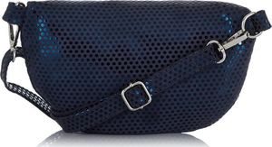 Paolo Peruzzi SASZETKA DAMSKA NERKA GRANATOWA SKÓRZANA Z-15-N 4