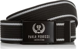Paolo Peruzzi CZARNY PASEK MĘSKI PAOLO PERUZZI PW-10-PP-115 CM 1