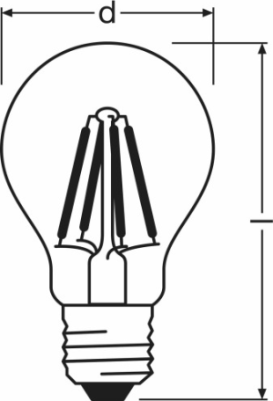 Osram LED-BULB E27 RETROFIT CLASSIC 4W (4052899936393) 2