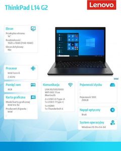 Laptop Lenovo ThinkPad L14 G2 (20X1000UPB) 6