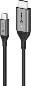 Kabel Alogic DisplayPort Mini - HDMI 2m szary (ULMDPHD02-SGR) 1