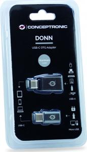 Adapter USB Conceptronic DONN04G USB-C - USB Szary (DONN04G) 3