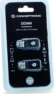 Adapter USB Conceptronic DONN03G USB-C - USB czarny (DONN03G) 3