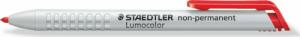 Staedtler STAEDTLER Trockenmarker Lumocolor non-perm rot 1