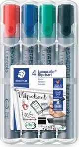 Staedtler STAEDTLER Flipchartmarker Lumocolor 4St Box 1