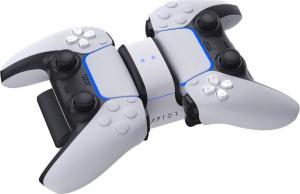 Raptor Gaming podwójna stacja ładująca do padów PS4 / PS5 2