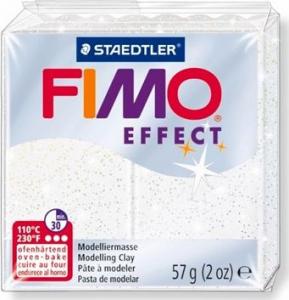 Fimo Masa plastyczna termoutwardzalna Effect brokatowa biel 57g 1