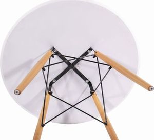 Mufart Okrągły stół ETT do kuchni, jadalni, salonu 60cm - Biały 4