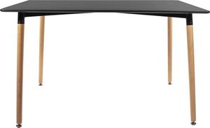 Mufart Prostokątny stół TRE do kuchni, jadalni, salonu 120cm x 80cm - Czarny 1