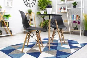 Mufart Okrągły stół ETT do kuchni, jadalni, salonu 60cm - Czarny 5