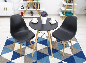 Mufart Okrągły stół ETT do kuchni, jadalni, salonu 60cm - Czarny 7