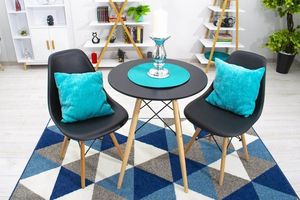 Mufart Okrągły stół ETT do kuchni, jadalni, salonu 60cm - Czarny 8