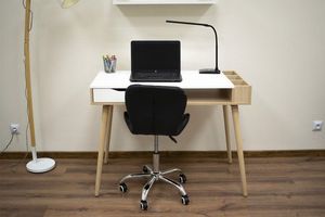 Mufart Krzesło obrotowe DORM do pracowni, biura, gabinetu, salonów kosmetycznych - Czarne 13