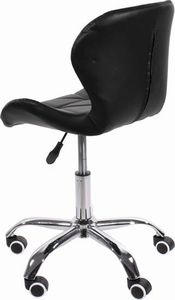 Mufart Krzesło obrotowe DORM do pracowni, biura, gabinetu, salonów kosmetycznych - Czarne 5
