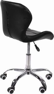 Mufart Krzesło obrotowe DORM do pracowni, biura, gabinetu, salonów kosmetycznych - Czarne 6