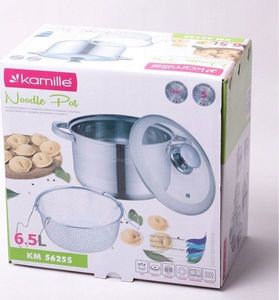 Kamille Garnek z sitem do makaronu 24 cm 6.5L (KM-5625S) 6