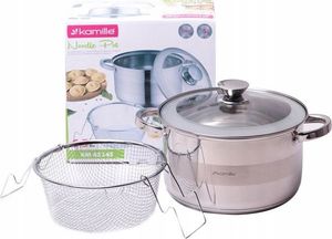 Kamille Garnek z sitem do makaronu 24 cm 6.5L (KM-5625S) 7