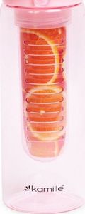 Kamille Butelka z sitkiem różowa 660 ml 6