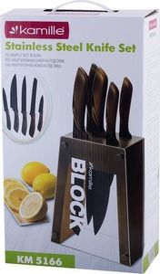 Kamille Komplet noży w bloku 6 elementowy, Kamille KM-5166 5