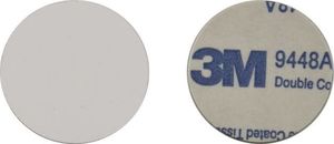 SCOT ST-31M25 Dysk RFID 13,56MHz, oryginalny Ntag213, pam.144B, NFC, ID 7B, bez numeru, na metal, śr. 25mm, biały 1