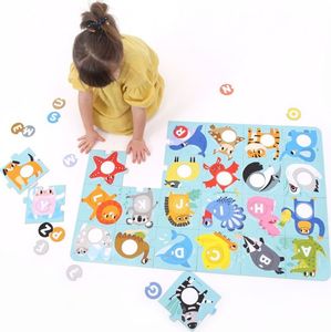 Bright Junior Media Duże Puzzle z Dziurką Alfabet 3