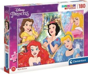 Clementoni Puzzle 180 Princess. Księżniczki 29311 1