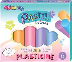 Patio Plastelina 6 kolorów Pastel Colorino 84972 1
