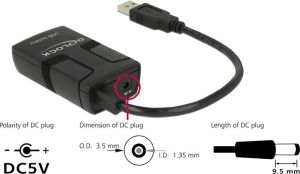 Kabel USB Delock USB-A - USB-A Czarny (62588) 3