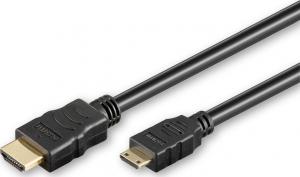 Kabel MicroConnect HDMI Mini - HDMI 1m czarny (HDM19191V2.0C) 1