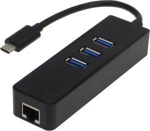 HUB USB Sedna 1x RJ-45  + 3x USB-A 3.0 (SE-USB31-HUB-LAN-303) 2
