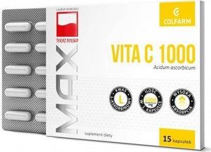 Colfarm Max Vita C 1000 15 kapsułek - Długi termin ważności! 1