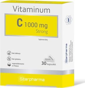 STARPHARMA Vitaminum C, 1000 mg, Strong, 30 kapsułek - Długi termin ważności! 1