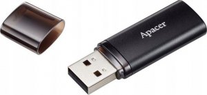 Pendrive Apacer Apacer USB flash disk, USB 3.0 (3.2 Gen 1), 64GB, AH25B, czarny, AP64GAH25BB-1, USB A, z osłoną 3
