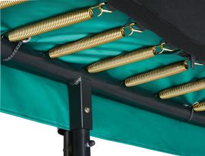 Trampolina ogrodowa Salta ogrodowa First Class z siatką wewnętrzną 366 x 214 cm zielona 4