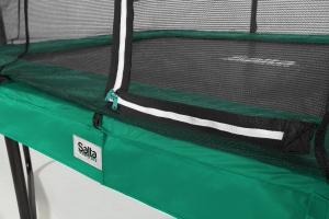 Trampolina ogrodowa Salta Comfort Edition z siatką wewnętrzną 214 x 153 cm zielona 2