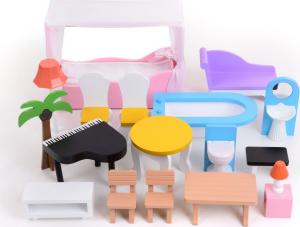 Funfit Drewniany domek dla lalek LED 120cm (2773) 11