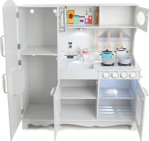 Funfit Drewniana Kuchnia dla dzieci z wyposażeniem +LED 4