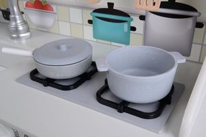 Funfit Drewniana Kuchnia dla dzieci z wyposażeniem +LED 9