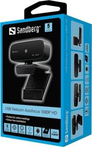 Kamera internetowa Sandberg USB Webcam Autofocus 1080P HD (134-14) 5