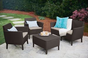 Keter Zestaw mebli ogrodowych SALEMO 2 - brązowy 5