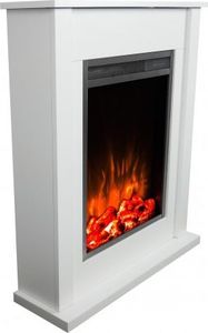 Aflamo Kominek elektryczny LED wolnostojący Poker biały 2