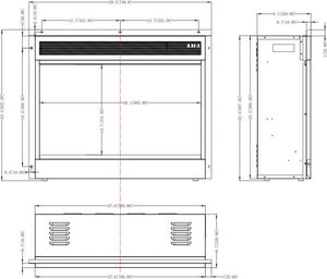 Aflamo Kominek elektryczny wolnostojący Duke Biały 3